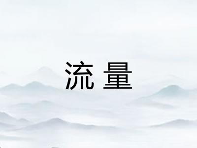 流量