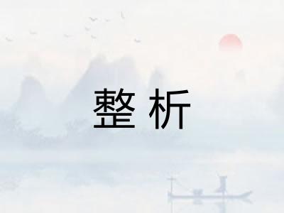 整析