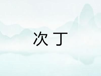 次丁