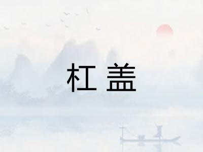 杠盖