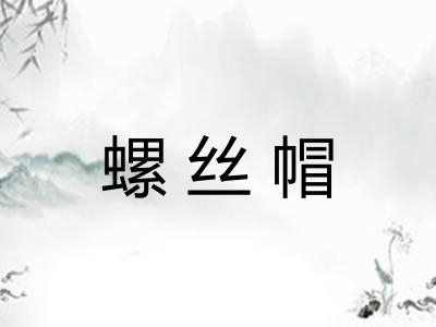 螺丝帽