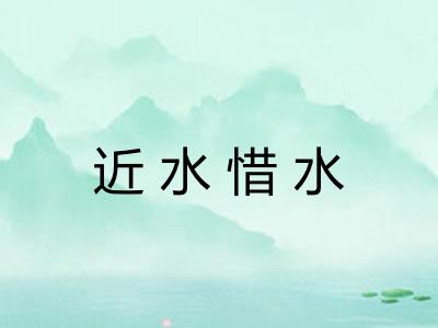 近水惜水